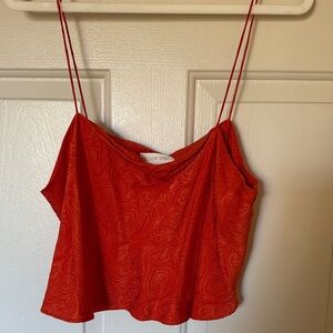 Ronny Kobo Collection Swirl Red Camisole